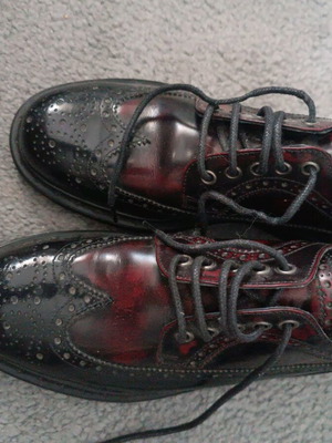 Loafers Cult size 39 like new, black-bordeaux