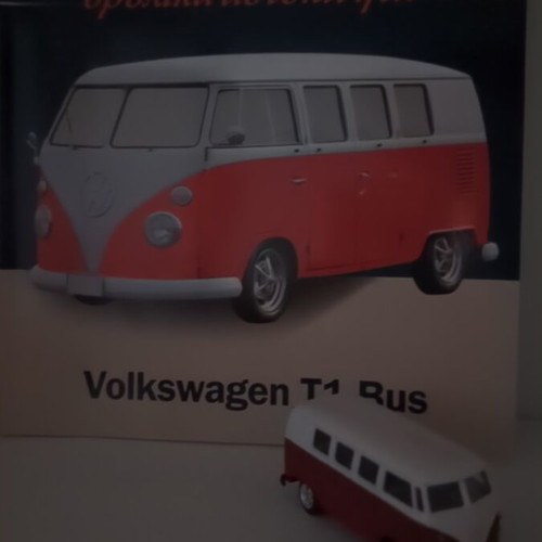 Volkswagen T1 Bus collectible model and booklet like new