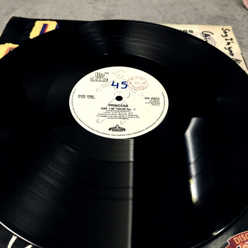 Princess Say I'm Your No.1 After The Love Has Gone 12″ Vinyl Maxi Single used