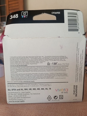 HP 348 Photo Inkjet Print Cartridge C9369EE, sealed