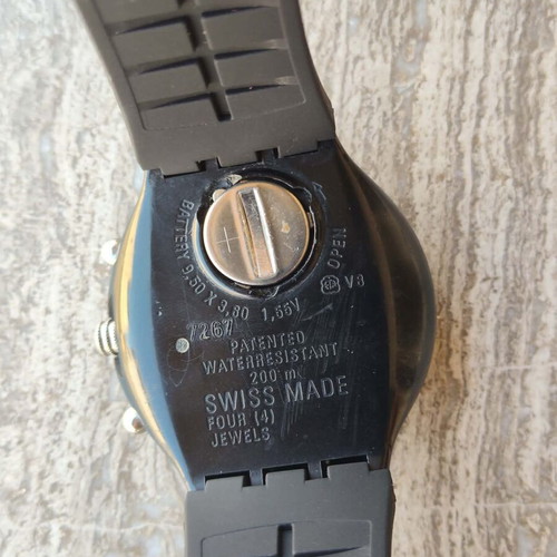 Swatch chrono watch black