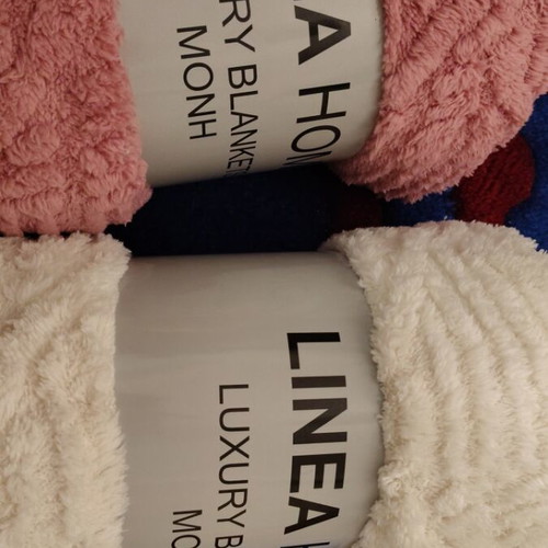 Linea Home luxury κουβέρτες καινούργιες, σετ 2 τεμαχίων