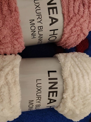 Linea Home luxury κουβέρτες καινούργιες, σετ 2 τεμαχίων