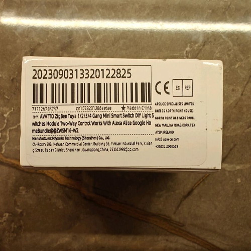 Avatto Zigbee 3.0 Smart Switch Module 2-Gang (ZWSM16) new