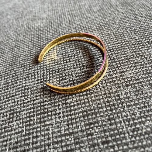 Gold stainless steel handcuff bracelet new