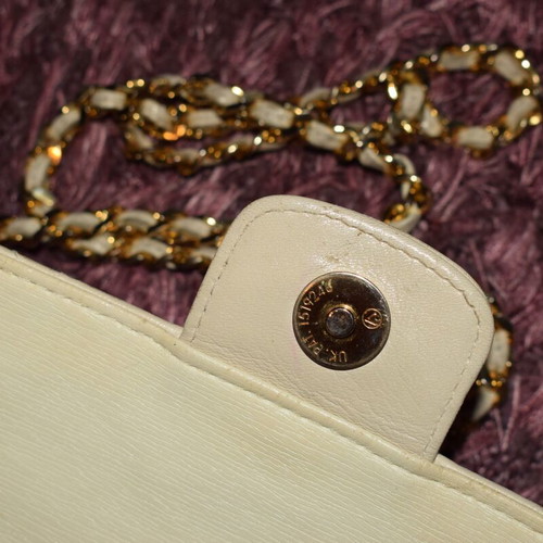 Givenchy leather shoulder bag used, beige