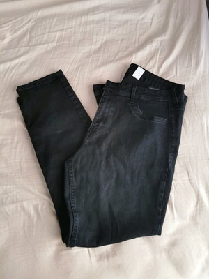 Μαύρο denim παντελόνι skinny H&M μεταχειρισμένο, νούμερο L