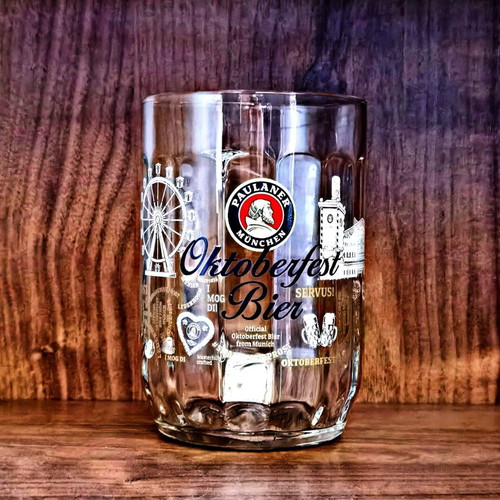 Paulaner Oktoberfest glass beer mug 500ml new
