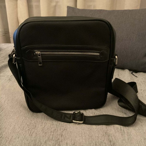 Lanetti men's shoulder/crossbody bag black like new