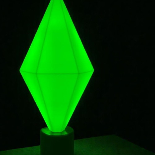 Lightbox Sims Plumbob 3D printed lamp new with LED