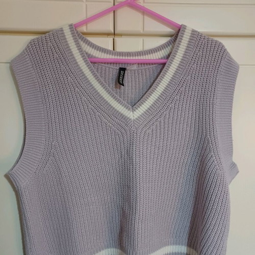 Lilac vest H&M like new, size L