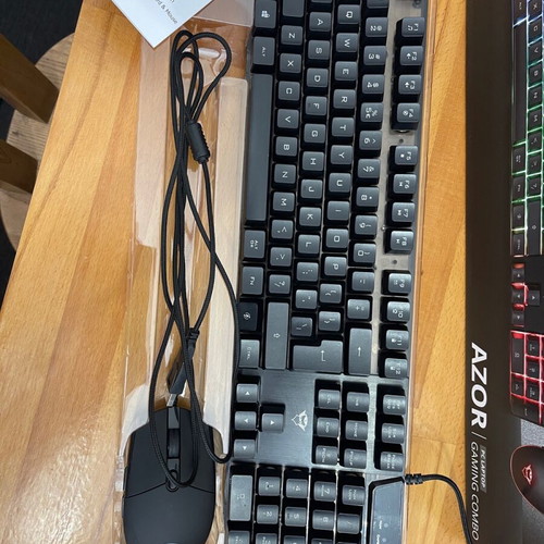 Trust GXT 838 Azor Gaming Keyboard and Mouse Set with RGB lighting like new