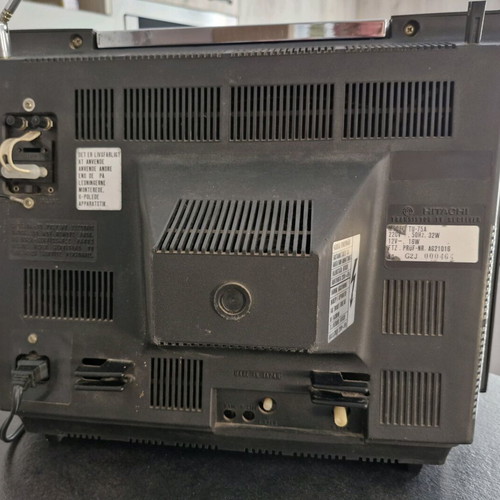 Hitachi TU-75A vintage television used, authentic made in Japan