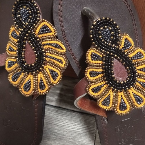 Baraka Pure Leather women's flip flop sandals like new, size 37