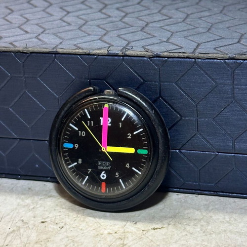 Vintage POP Swatch 1989 watch used, colorful, for repair or parts