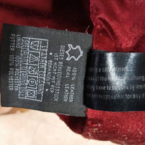 Leather jacket WE WOMEN used, size M 38-40, red