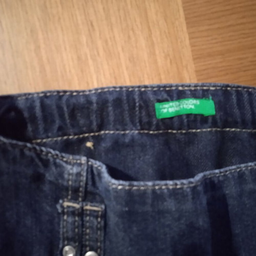 Benetton denim balloon skirt for girl 9-10 years like new, blue