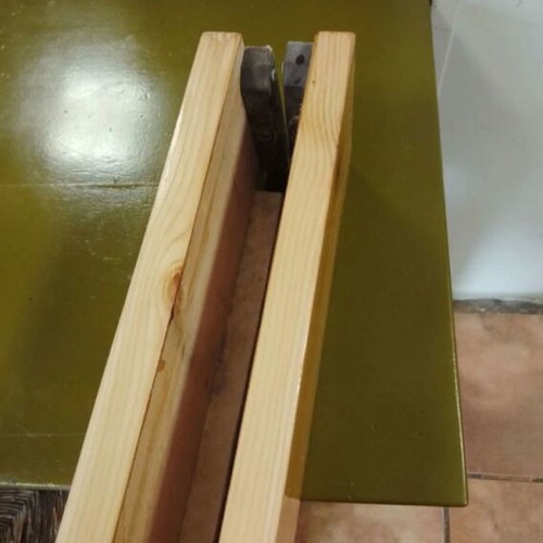 Wooden pine bed used