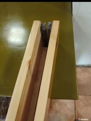 Wooden pine bed used