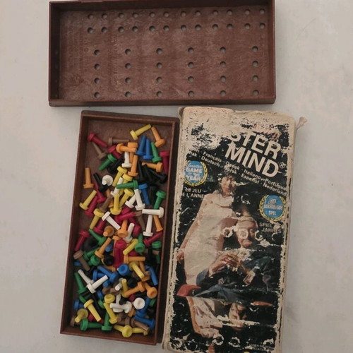 Mini Mastermind vintage board game used