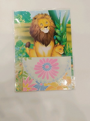 Letter writing set with 1 sheet and 1 envelope