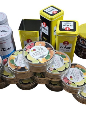 Μεταλλικά κουτάκια καινούργια, πακέτο 21 τεμαχίων