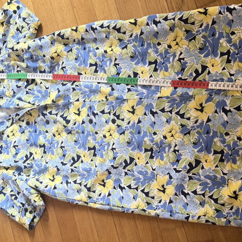 Vintage dress M-L like new, blue multicolor