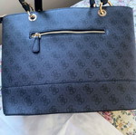 Guess Noelle shoulder bag, black and grey