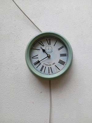 Wall clock used vintage style, analog