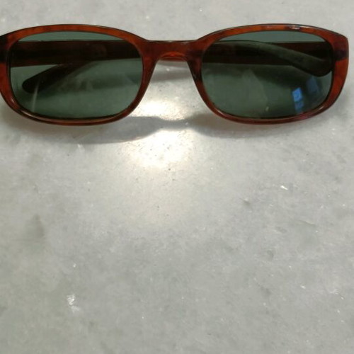 Sunglasses used 90s brown with case Y2K
