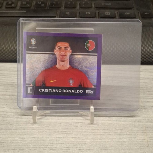 Topps UEFA Euro 2024 Cristiano Ronaldo POR2 Purple Parallel new