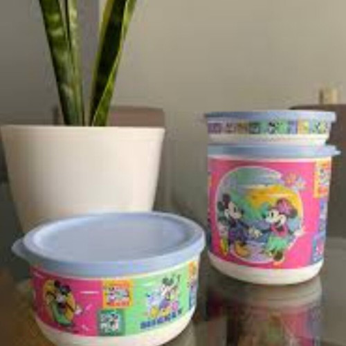 Disney Tupperware set 3 pieces new airtight containers