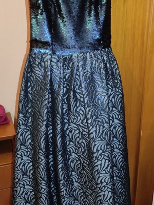 Allure dress used, blue, size 10