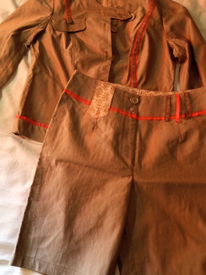 Women's summer set with shorts and thin jacket like new