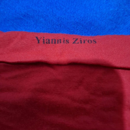 Yannis Ziros short strapless top like new, red, S-M