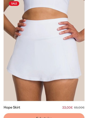 Oceanspart tennis skirt new with shorts M white