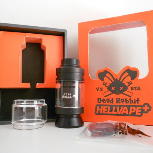 Hellvape Dead Rabbit V2 RTA new, black, 25mm, 2ml (5ml with bubble glass)
