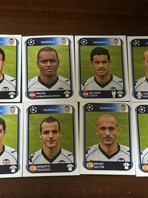 Valencia 2010-2011 Champions League sticker pack like new