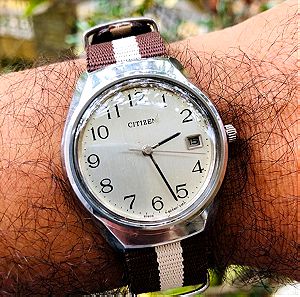 Κουρδιστό Vintage ρολόι χειρός citizen