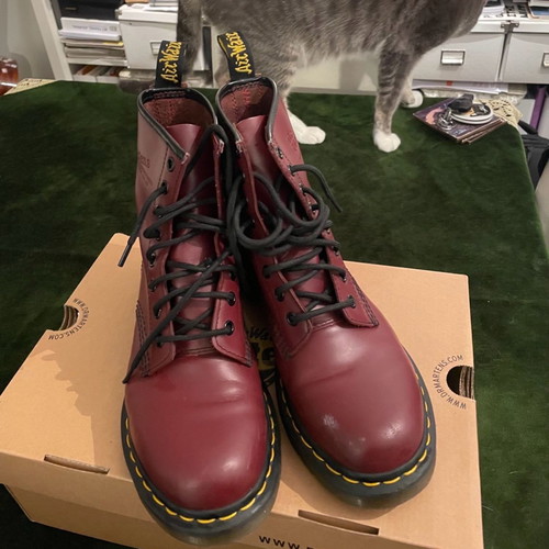 Dr Martens 1460 cherry red boots size 38 new