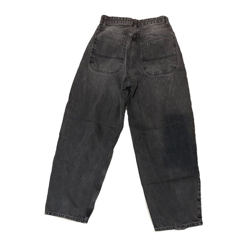 Bershka women black baggy jeans used