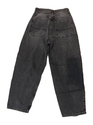 Bershka women black baggy jeans used
