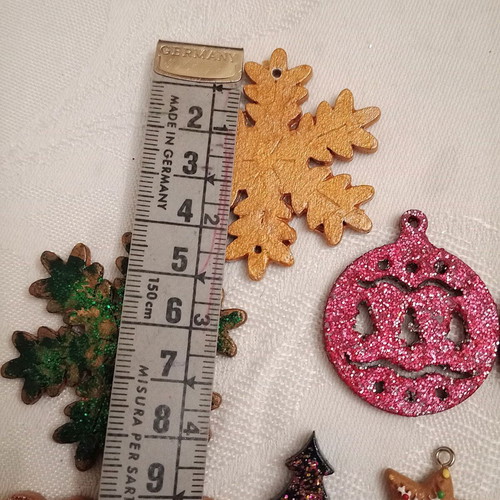 Wooden elements for charms, pack of 10 pieces, like new