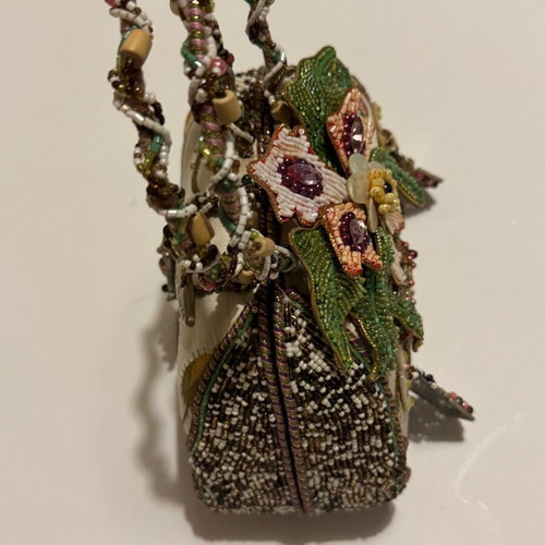 Floral clutch like new, multicolored handbag