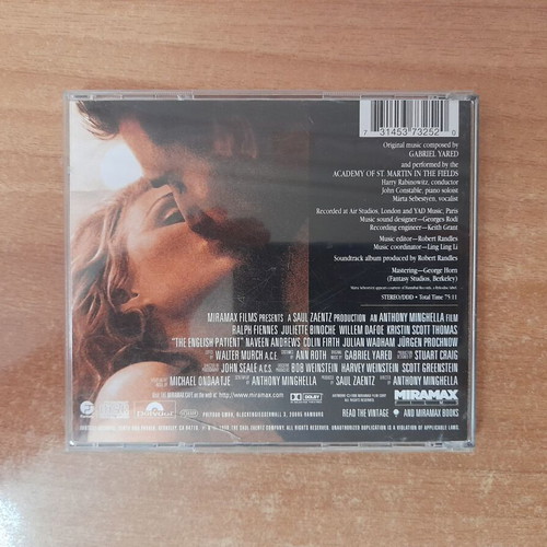 The English Patient OST CD, original soundtrack