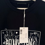 Helmut Lang μπλούζα με στρογγυλή λαιμόκοψη, μαύρη, μέγεθος Large