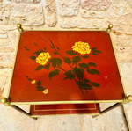Chinoiserie vintage handmade bedside tables set of 2