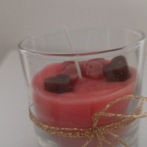 Candle in glass with blackberry scent new