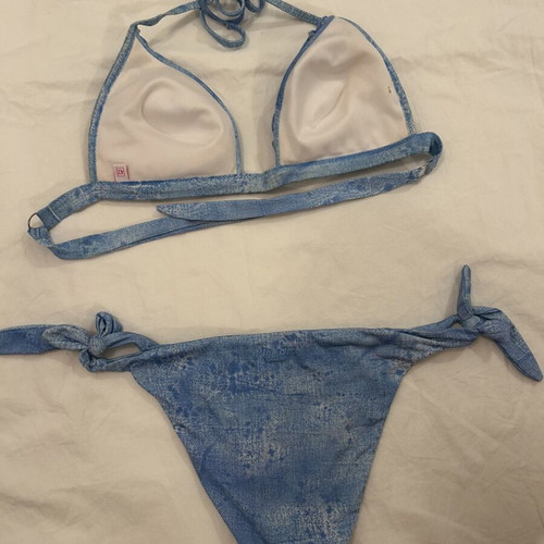 Pin-Up Stars Denim Effect Bikini Set size S very good condition