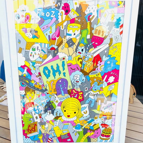 Μεταξοτυπία "OH!" του b. limited edition 15/50 με κορνίζα